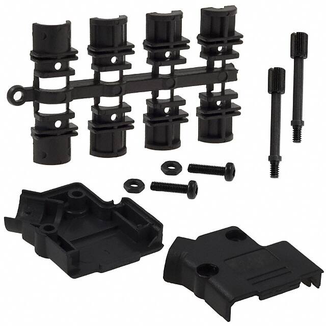 971-009-010-011 NorComp Inc.  Carcasas traseras para conectores D-Sub en forma de D